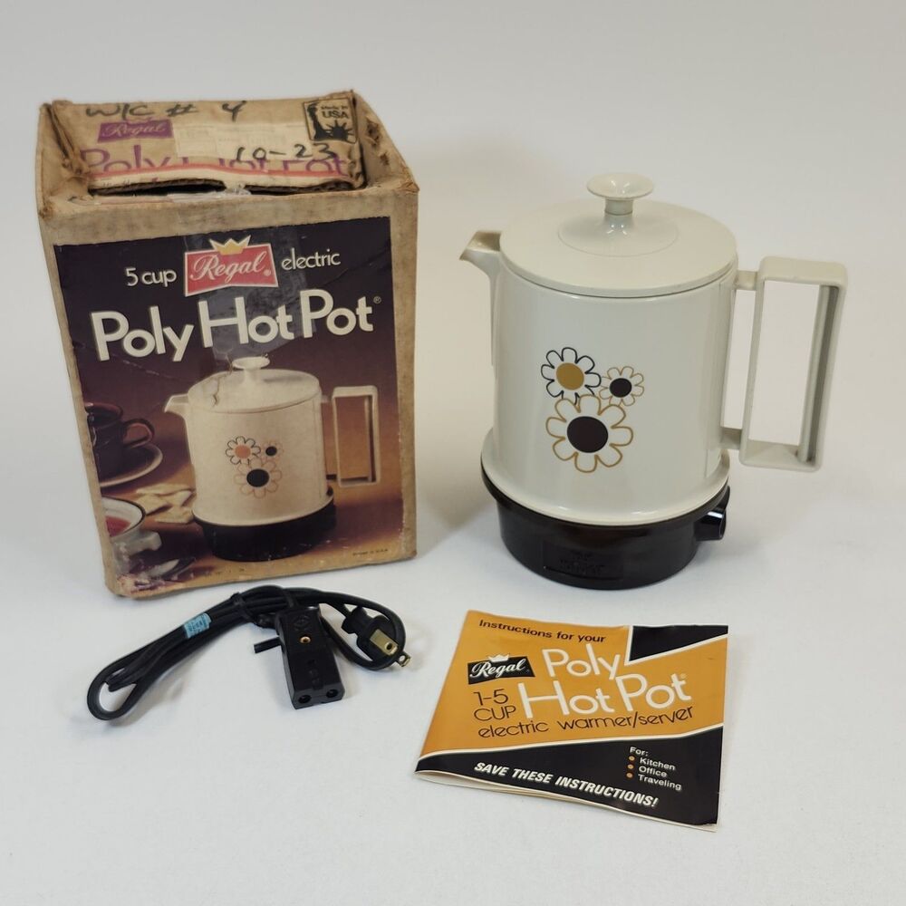 Regal Poly Hot Pot Automatic Insta Electric Kettle 5 Cup Tea Coffee Pot Warmer